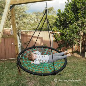 Kids Oakley Swing Set with 1.2m Spidey Web Swing