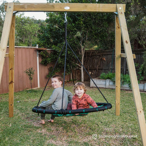 Kids Oakley Swing Set with 1.2m Spidey Web Swing