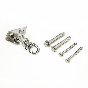 360° Swivel Hanger with Stainless Steel Hook for Ceiling - Heavy Duty