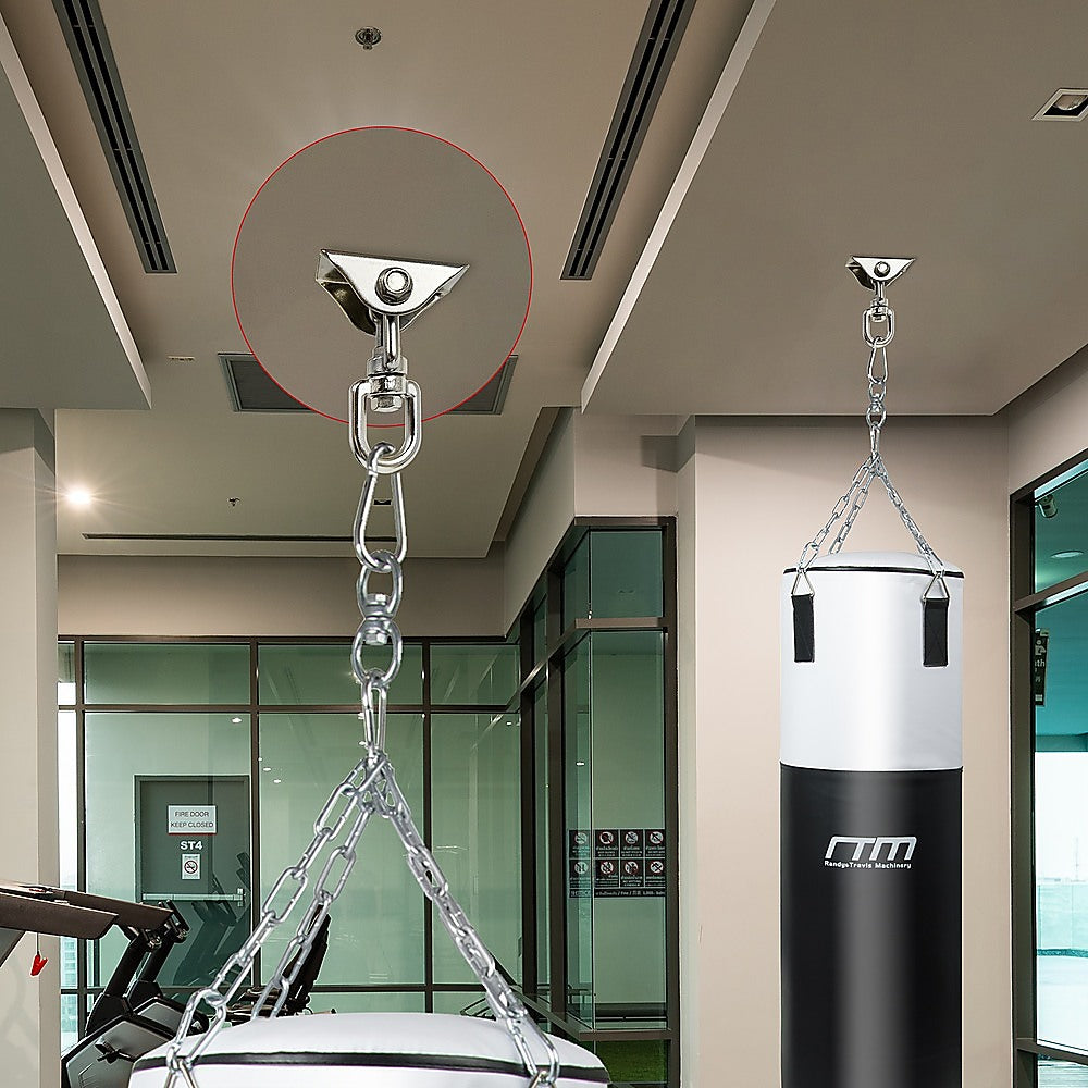 360° Swivel Hanger with Stainless Steel Hook for Ceiling - Heavy Duty