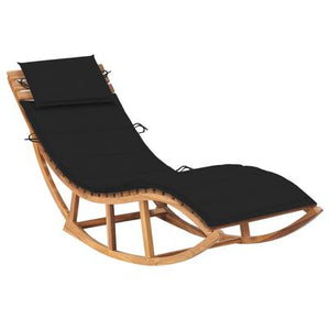 Timber Rocking Sun Lounger with Cushion