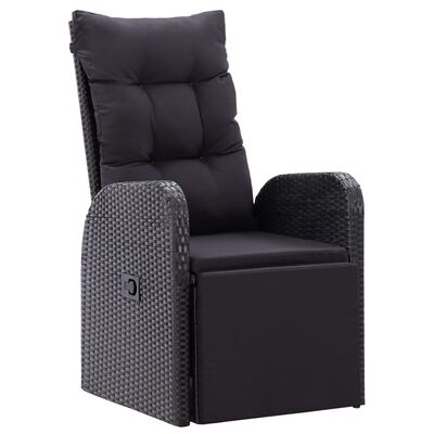 VidaXL Outdoor Recliner Poly Rattan