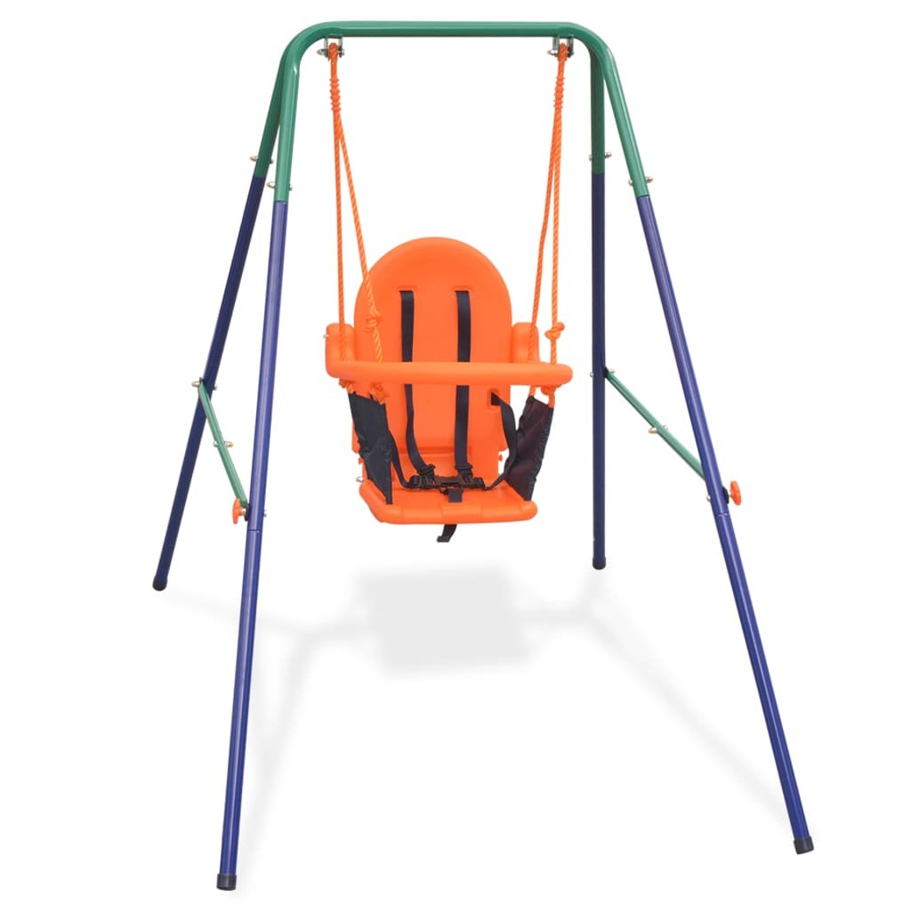 Toddler Swing Set with Safety Harness