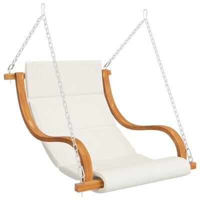 Outdoor Swing Chair with Cushion Solid Bent Wood