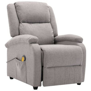 VidaXL Fabric Electric Massage Recliner Chair