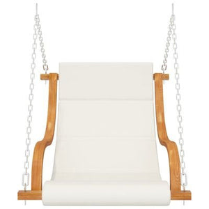 Outdoor Swing Chair with Cushion Solid Bent Wood