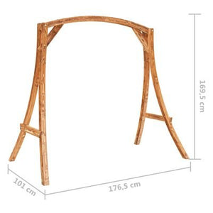 Timber Arched Hanging Chair Swing Frame