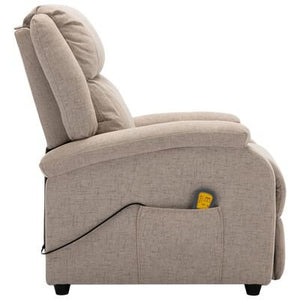 VidaXL Fabric Electric Massage Recliner Chair