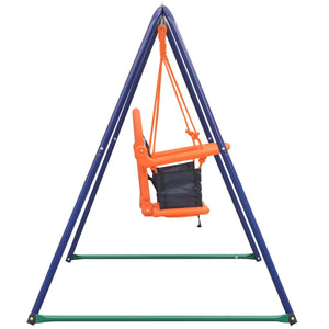 2-in-1 Single Swing and Toddler Swing Set