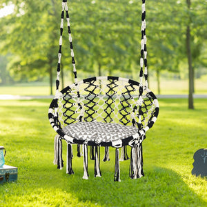 XL Macrame Swing With Cushion