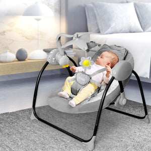 Electric Rocking Baby Swing with Stand