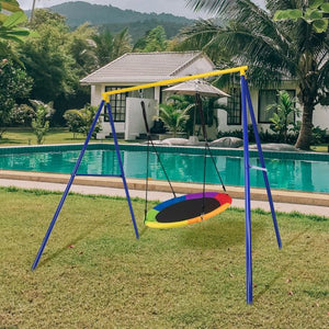 Extra Large A-Frame Steel Swing Stand with Ground Stakes