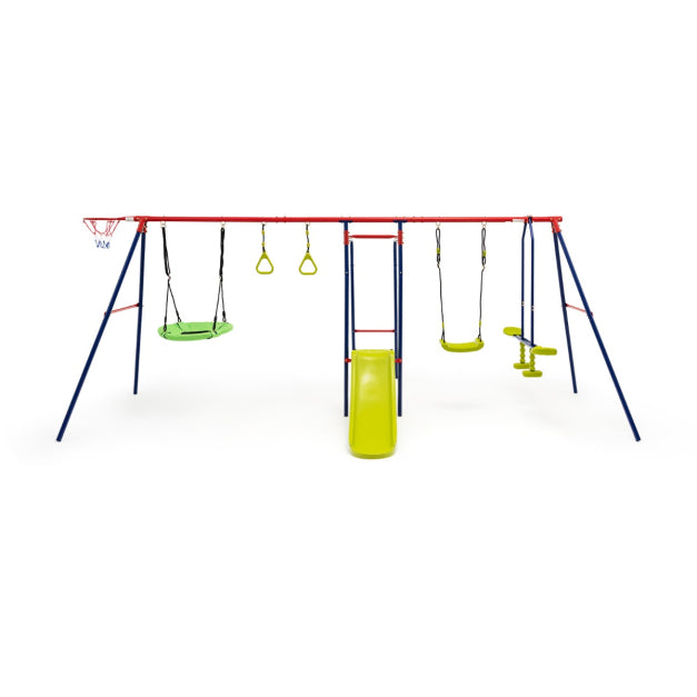 7-in-1 Outdoor Kids Swing Set