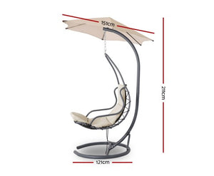 Hanging Swing Outdoor Chair Freestanding